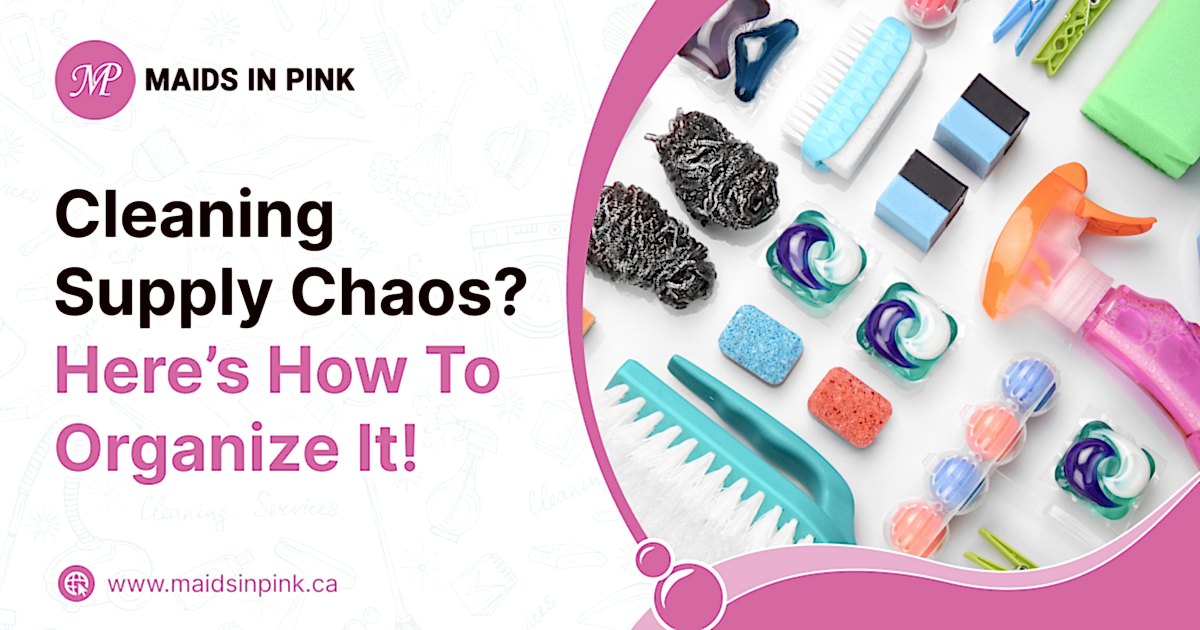 How to organize cleaning supplies